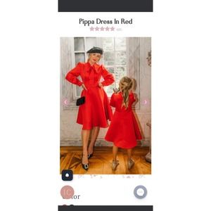 Ivy city red holiday dress